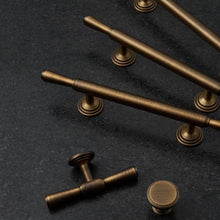 Load image into Gallery viewer, Antique Bronze Kitchen Pull Knob Dresser Knob Solid Brass Cabinet Pull Drawer Pull Cupboard Handle Closet Wardrobe Pull