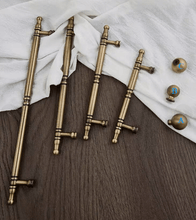 Load image into Gallery viewer, Antique Bronze Brass Pulls, Luxury Retro French Handles for Cabinet Drawer Wardrobe Shoe Cabinet Furniture