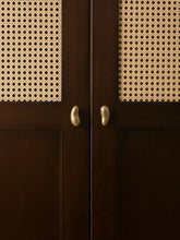 Load image into Gallery viewer, French Pebble Shape Brass Cabinet Pull, Aged Antique Bronze Drawer Handle for Cupboard Wardrobe