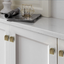 Load image into Gallery viewer, 2.5"-5" Unique Track Design Solid Brass & Antique Bronze Knobs, Pulls & Handles | Cabinet, Drawer, Cupboard, Dresser & Kitchen Hardware