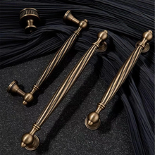 Load image into Gallery viewer, 5"-6.3" Aged Brass & Antique Bronze Knobs, Pulls & Handles | Cabinet, Kitchen, Drawer, Dresser & Cupboard Hardware