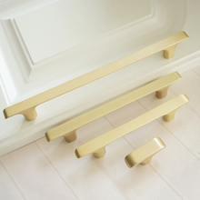 Load image into Gallery viewer, 3.78", 5", 7.55" (192mm) Brushed Brass & Nickel Drawer Pulls | Cabinet Door, Dresser & Closet Handles, Knobs, Furniture Hardware
