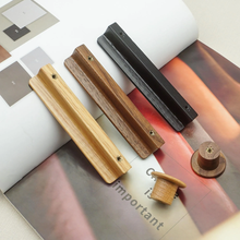 Load image into Gallery viewer, Minimalist Natural Oak & Walnut Wood Round Knobs & Pulls | Cabinet, Dresser, Kitchen, Closet & Drawer Hardware