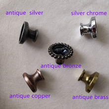 Load image into Gallery viewer, Steampunk Gear Vintage Antique Knobs, Pulls & Handles (Bronze, Silver, Glass) | Unique Cabinet, Drawer, Dresser & Kitchen Door Hardware