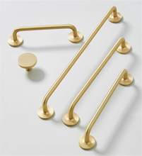 Load image into Gallery viewer, Large Solid Brass Knobs, Pulls & Handles | Kitchen, Drawer, Cabinet Door, Dresser & Cupboard Hardware