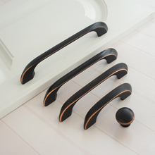 Load image into Gallery viewer, 2.5", 3.75", 5", 6.3", 7.55", 8.8" Black Copper Handles | Cabinet & Drawer Pulls, Dresser & Kitchen Knobs, Wardrobe Hardware
