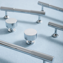 Load image into Gallery viewer, 3.78", 5", 6.3", 8.8", 12.6" Solid Chrome Drawer Handles | Cabinet & Dresser Knobs, Kitchen & Cupboard Pulls, High-Quality Furniture Hardware
