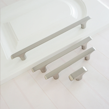 Load image into Gallery viewer, 3.78", 5", 7.55" (192mm) Brushed Brass & Nickel Drawer Pulls | Cabinet Door, Dresser & Closet Handles, Knobs, Furniture Hardware