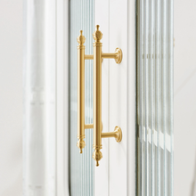 Load image into Gallery viewer, 3.78"-10" Brushed Brass Knobs, Pulls & Handles | Drawer, Dresser, Kitchen, Cabinet & Door Hardware