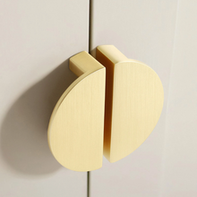 Load image into Gallery viewer, 2.5" Black, Gray, Gold, Nickel Semicircle Drawer Pulls | Modern Kitchen & Cupboard Handles, Dresser Knobs, Wardrobe & Cabinet Hardware