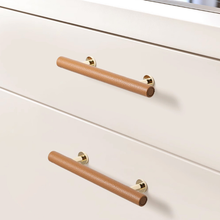 Load image into Gallery viewer, 3.78"-5" Leather Knobs, Pulls & Handles (Orange, Gray, White, Black) | Cabinet Door, Dresser, Drawer & Kitchen Hardware