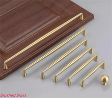 Load image into Gallery viewer, Brass Pulls, Knobs & Handles (Black, Gray, Coffee Bronze) | Cabinet, Kitchen, Drawer, Dresser & Wardrobe Hardware