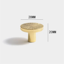 Load image into Gallery viewer, Hammered Solid Brass Cabinet Knobs | Drawer & Kitchen Pulls, Dresser & Door Handles, Decor Cabinet Hardware