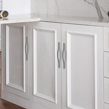 Load image into Gallery viewer, 3.78", 5.0", 7.55", 11.3" (96, 128mm) Arch Bridge Cabinet Handles | Black & Dark Gray Dresser Knobs, Drawer Pulls, Wardrobe & Cupboard Handles