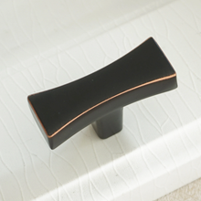 Load image into Gallery viewer, 3.75", 5", 6.3" Black Copper & Brushed Brass Handles | Closet, Wardrobe & Drawer Pulls, Cabinet & Kitchen Knobs, Dresser Hardware