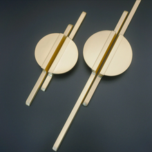 Load image into Gallery viewer, 2.5", 11.3" Unique Semicircle Drawer Pulls | Modern Kitchen & Cupboard Handles, Dresser Knobs, Wardrobe Cabinet Handles