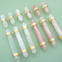Load image into Gallery viewer, Adjustable Modern Pink, White & Natural Stone Knobs, Pulls & Handles | Drawer, Wardrobe, Cabinet & Dresser Hardware