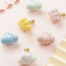 Load image into Gallery viewer, Ceramic Cloud Knobs | Colorful Drawer Pulls & Cabinet Handles for Dresser, Kitchen Cupboard | Cabinet Hardware