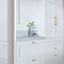 Load image into Gallery viewer, 3.78", 5", 6.3", 8.8", 12.6" Solid Brass & Chrome Kitchen Pulls | Drawer & Cabinet Knobs, Closet & Wardrobe Handles