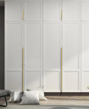 Load image into Gallery viewer, Invisible Black & Gold Kitchen Handles | Concealed Embedded Drawer Pulls, Long Wardrobe & Furniture Cabinet Pulls