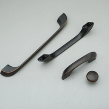 Load image into Gallery viewer, 2.5", 3.75", 5", 6.3", 7.55", 8.8" Black Copper Handles | Cabinet & Drawer Pulls, Dresser & Kitchen Knobs, Wardrobe Hardware