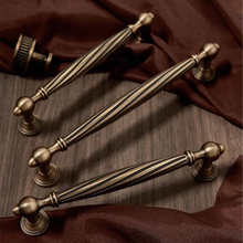Load image into Gallery viewer, 5"-6.3" Aged Brass & Antique Bronze Knobs, Pulls & Handles | Cabinet, Kitchen, Drawer, Dresser & Cupboard Hardware