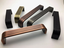 Load image into Gallery viewer, 3 3/4", 5.0", 6.3" Antique Bronze, Black Copper, Brushed Nickel & Gun Metal Drawer Pulls | Cabinet & Dresser Knobs, Kitchen Hardware