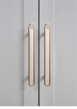 Load image into Gallery viewer, 3.78"-8.8" Gold, White & Black Gold Knobs, Pulls & Handles | Dresser, Drawer, Kitchen & Cabinet Hardware