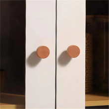 Load image into Gallery viewer, 2.5", 3.78", 5", 6.3" Natural Beech Wood Handles | Solid Wood Cabinet & Kitchen Door Handles, Simple Round Dresser Knobs
