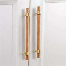 Load image into Gallery viewer, Adjustable Walnut Wood & Beech Pulls, Knobs & Handles | Drawer, Cupboard, Cabinet & Dresser Hardware