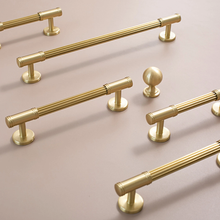 Load image into Gallery viewer, 3.78", 5", 8.8" Unique Solid Brass Knobs & Pulls | Cabinet, Drawer, Dresser, Cupboard & Kitchen Handles, Hardware