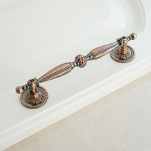Load image into Gallery viewer, 3.78" (96mm), 5.0" (128mm) Antique Copper & Bronze Pulls | Rustic Chic Drawer, Cabinet, Dresser & Kitchen Handles