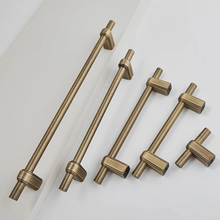 Load image into Gallery viewer, 3.78"5" 6.3"8.8"Antique Bronze Cabinet Pull Knob Cupboard Handle Solid Brass Kitchen Pull Drawer Handles Dresser Knob Furniture Hardware
