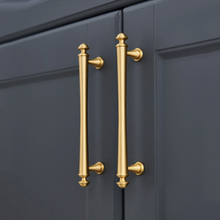 Load image into Gallery viewer, 3.78"-7.55" Antique Bronze & Brushed Brass Concise Style Pulls & Knobs | Kitchen, Drawer, Cabinet, Wardrobe & Home Furniture Hardware