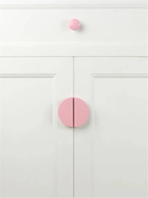 Load image into Gallery viewer, 1.25"-3.78" Wood Semicircle Knobs, Pulls & Handles (Beech, Black Walnut, Green, White, Pink) | Cabinet, Drawer, Door & Home Decor Hardware