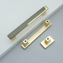 Load image into Gallery viewer, 3.78"-5" Unique Gray Gold Knobs, Pulls & Handles | Cabinet Door, Drawer, Dresser, Kitchen & Cupboard Hardware