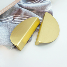 Load image into Gallery viewer, 2.5" (64mm) Modern Brushed Gold Brass Knobs, Pulls & Handles | Drawer, Dresser, Kitchen Cabinet, Wardrobe & Cupboard Hardware
