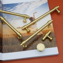 Load image into Gallery viewer, Solid Brass Knobs, Pulls & Handles | Cabinet, Dresser, Drawer, Kitchen & Wardrobe Hardware