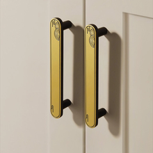 Load image into Gallery viewer, 3.78"-7.55" Modern Chinese Style Pulls, Handles & Knobs (Gold, Bronze, Antique Coffee) | Cabinet, Dresser, Drawer & Kitchen Hardware