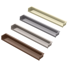 Load image into Gallery viewer, Recessed Invisible Drawer Pulls | Colorful (Grey, Green, Orange, White) Embedded Kitchen Door Handles, Closet Cabinet Pulls