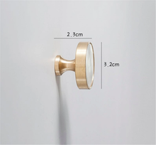 Load image into Gallery viewer, Nordic Simple Brass Knobs | Creative Shell Wardrobe Door & Drawer Knobs, Cabinet Handles, Dresser Knobs
