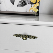 Load image into Gallery viewer, Vintage Rustic Antique Bronze Knobs, Pulls & Handles with Back Plate | Dresser, Drawer, Kitchen Cabinet & Furniture Hardware Decor