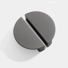Load image into Gallery viewer, 2.5" Black, Gray, Gold, Nickel Semicircle Drawer Pulls | Modern Kitchen & Cupboard Handles, Dresser Knobs, Wardrobe & Cabinet Hardware