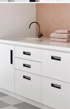 Load image into Gallery viewer, Recessed Concealed Cabinet Pulls | Embedded Invisible Drawer Handles, Extended Kitchen & Closet Door Handles