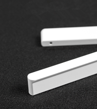 Load image into Gallery viewer, 1.25", 2.5", 3.75", 5", 6.3", 7.55", 8.8" White Cabinet Handles & Knobs | Drawer Pulls, Kitchen & Closet Wardrobe Handles