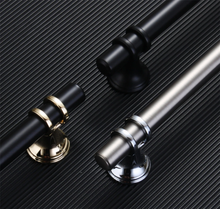 Load image into Gallery viewer, 3.75", 5.0", 6.3", 7.55" (96, 128, 160, 192mm) Black & Gold Modern Drawer Pulls | Kitchen Cabinet & Door Handles, Dresser Knobs