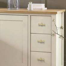 Load image into Gallery viewer, 3.78", 5", 6.3", 7.55", 8.8", 12.6" Brushed Brass Kitchen Pulls & Knobs | Drawer & Cabinet Pulls, Wardrobe Handles, Furniture Hardware