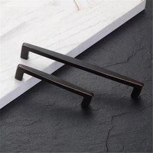 Load image into Gallery viewer, 3.78", 5", 6.3" (96, 128, 160mm) Oil Rubbed Bronze Cabinet Handles | Drawer & Kitchen Pulls, Dresser Knobs, Furniture Hardware