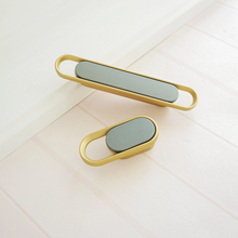 Load image into Gallery viewer, 0.63"(16mm), 2.5"(64mm) Gold, Black & White Knobs, Pulls & Handles | Drawer, Kitchen Cabinet, Dresser, Cupboard & Furniture Hardware