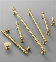 Load image into Gallery viewer, Solid Brass Drawer Pulls & Knobs | Black, Brushed Nickel & Bronze - Dresser Knobs, Kitchen Handles & Cabinet Door Hardware